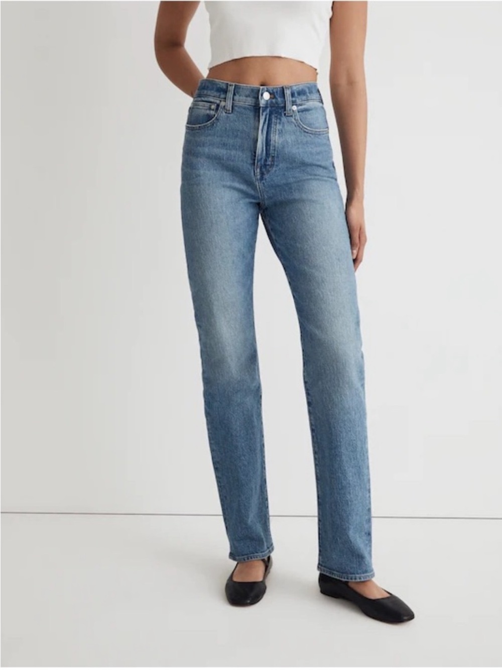 Madewell 25P 90s Straight Classic High-Rise Straight Jeans